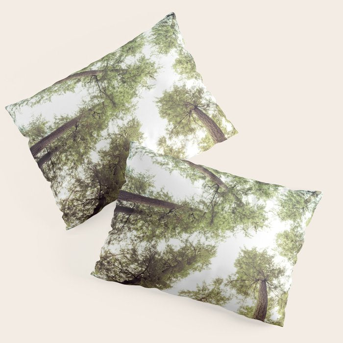 Green Forest Sky Trees Pillow Sham Gallery Image 1
