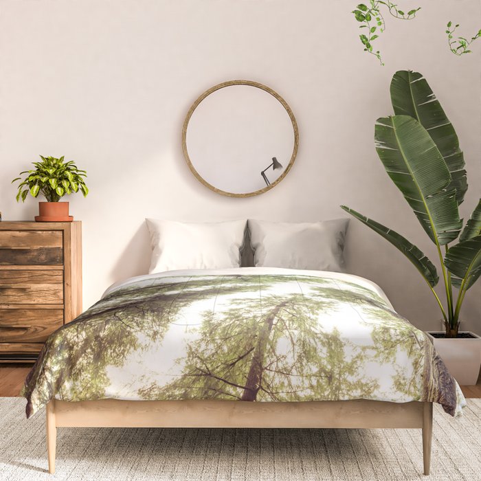 Green Forest Sky Trees Comforter Gallery Image 3