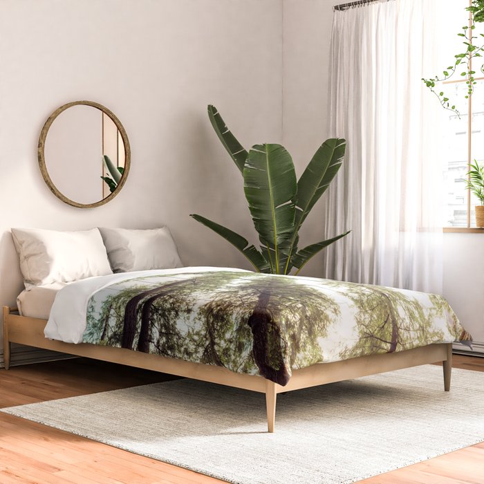 Green Forest Sky Trees Comforter Gallery Image 2