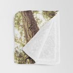 Green Forest Sky Trees Throw Blanket Gallery Image 3