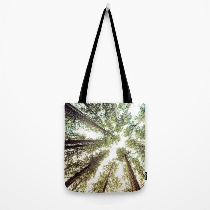 Green Forest Sky Trees Tote Bag Gallery Image 2