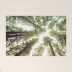 Green Forest Sky Trees Welcome Mat Gallery Image 1