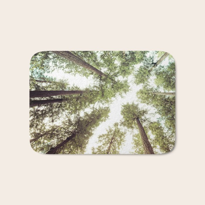 Green Forest Sky Trees Bath Mat Gallery Image 1