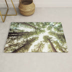 Green Forest Sky Trees Rug Gallery Image 1