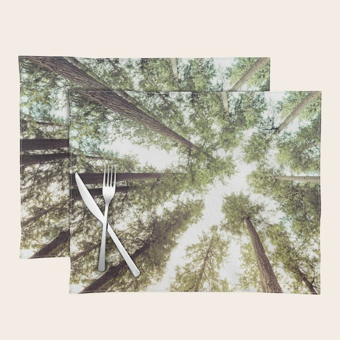Green Forest Sky Trees Placemat Gallery Image 1