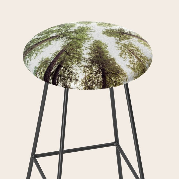 Green Forest Sky Trees Stool Gallery Image 2