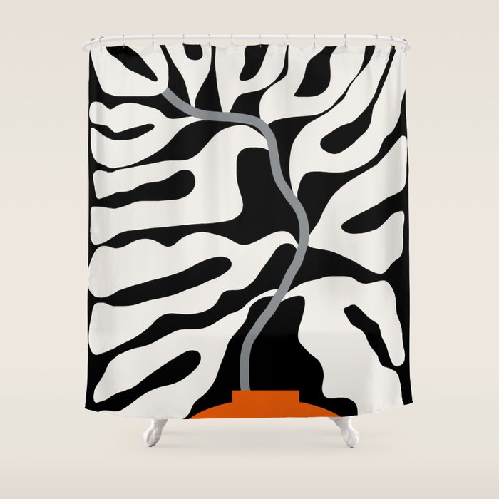 abstract fern in the pot  Shower Curtain Gallery Image 1