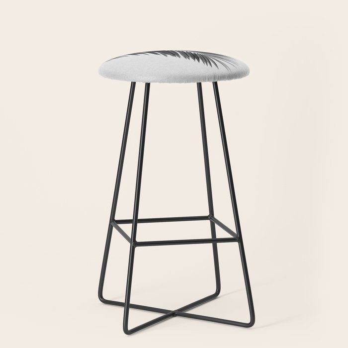 Palm Leaf Black & White I Stool Gallery Image 1