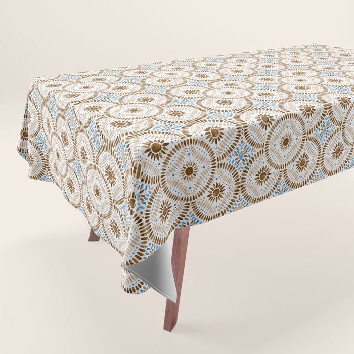 Rustic Tile Mandala A Tablecloth Gallery Image 1