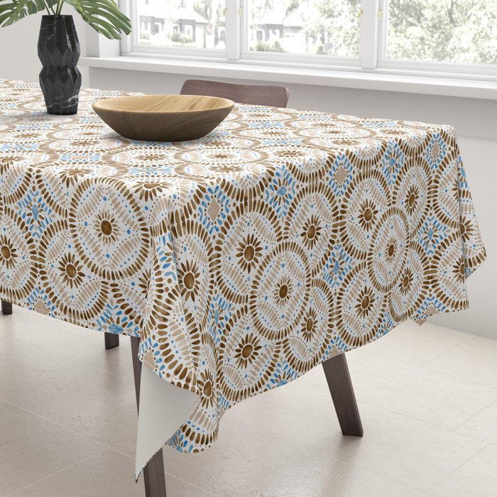 Rustic Tile Mandala A Tablecloth Gallery Image 3