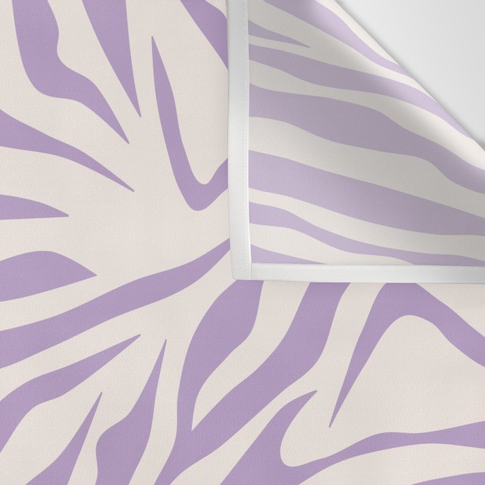 Zebra Print Purple Lilac Lavender Zebra Stripes Wild Animal Print Zebra Pattern Preppy Modern Decor Wall Tapestry Gallery Image 3