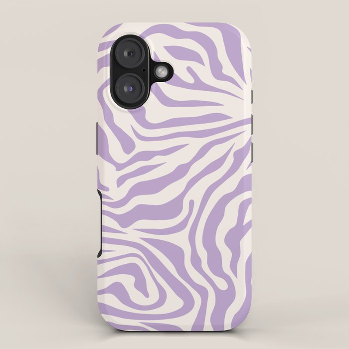 Zebra Print Purple Lilac Lavender Zebra Stripes Wild Animal Print Zebra Pattern Preppy Modern Decor iPhone Case Gallery Image 1