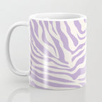 Zebra Print Purple Lilac Lavender Zebra Stripes Wild Animal Print Zebra Pattern Preppy Modern Decor Coffee Mug Gallery Image 3