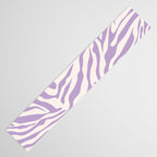 Zebra Print Purple Lilac Lavender Zebra Stripes Wild Animal Print Zebra Pattern Preppy Modern Decor Table Runner Gallery Image 3