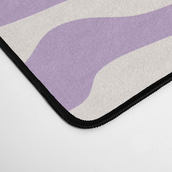 Zebra Print Purple Lilac Lavender Zebra Stripes Wild Animal Print Zebra Pattern Preppy Modern Decor Desk Mat Gallery Image 4