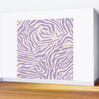Zebra Print Purple Lilac Lavender Zebra Stripes Wild Animal Print Zebra Pattern Preppy Modern Decor Wall Mural Gallery Image 2