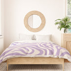 Zebra Print Purple Lilac Lavender Zebra Stripes Wild Animal Print Zebra Pattern Preppy Modern Decor Duvet Cover Gallery Image 3