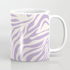 Zebra Print Purple Lilac Lavender Zebra Stripes Wild Animal Print Zebra Pattern Preppy Modern Decor Coffee Mug Gallery Image 1