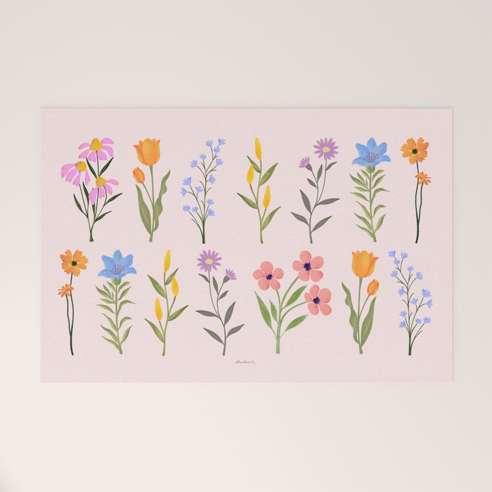 Wildflowers Welcome Mat Gallery Image 1