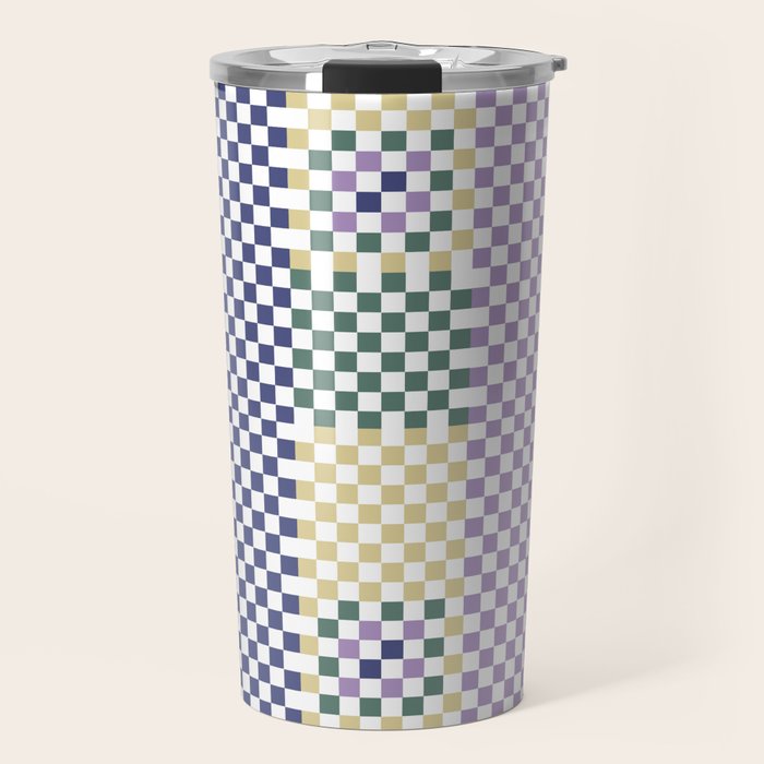 Bold colors block grid A Travel Mug Gallery Image 1