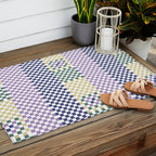 Bold colors block grid A Outdoor Rug Gallery Image 2