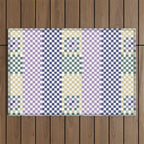 Bold colors block grid A Outdoor Rug Gallery Image 1