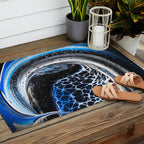 Burnt Letters Outdoor Rug Gallery Image 2