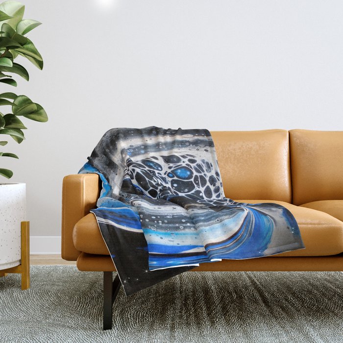 Burnt Letters Throw Blanket Gallery Image 1