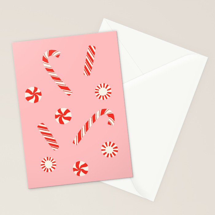 A Peppermint Christmas Stationery Card Gallery Image 2
