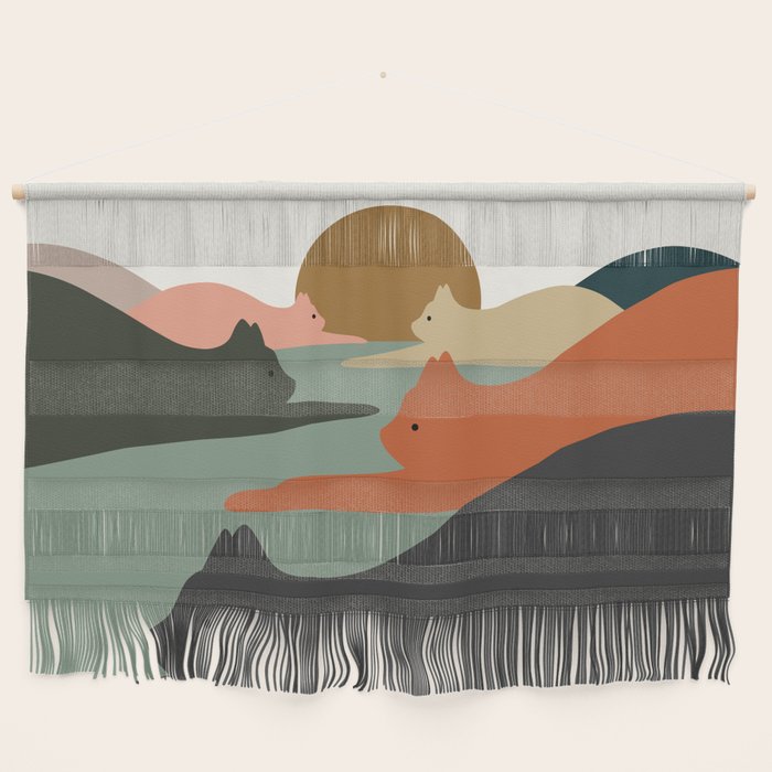 Cat Landscape 93 Wall Hanging Gallery Image 1