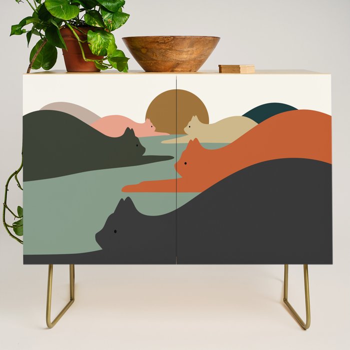 Cat Landscape 93 Credenza Gallery Image 1