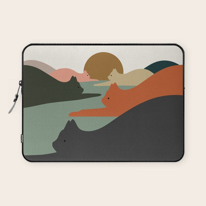 Cat Landscape 93 Laptop Sleeve Gallery Image 1