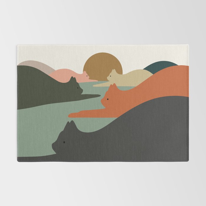 Cat Landscape 93 Rug Gallery Image 2