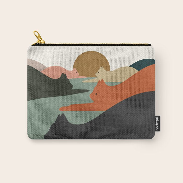 Cat Landscape 93 Carry All Pouch Gallery Image 1