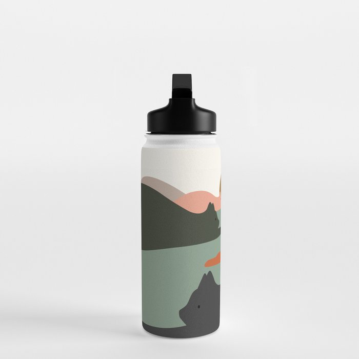 Cat Landscape 93 Water Bottle Gallery Image 3