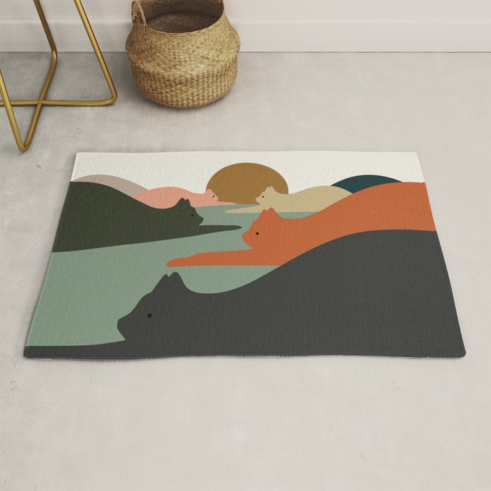 Cat Landscape 93 Rug Gallery Image 1