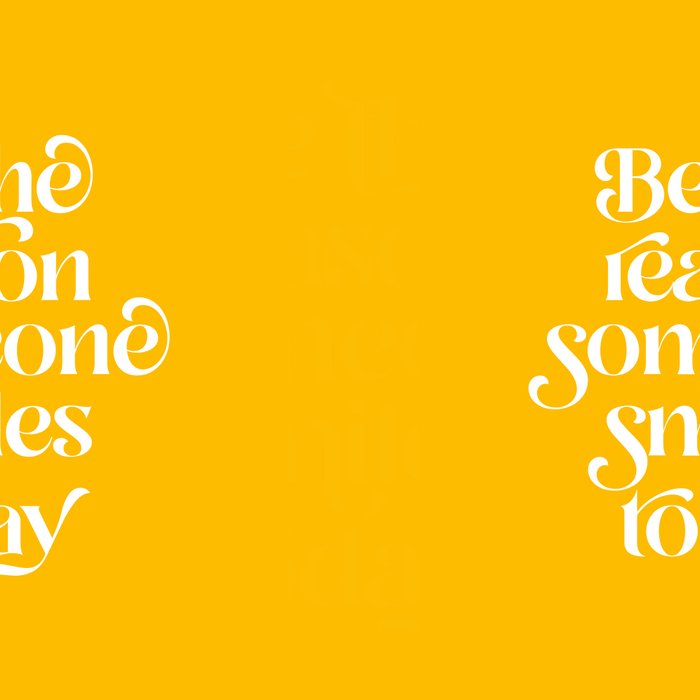 Motivational words smile today yellow Coffee Mug Gallery Image 2