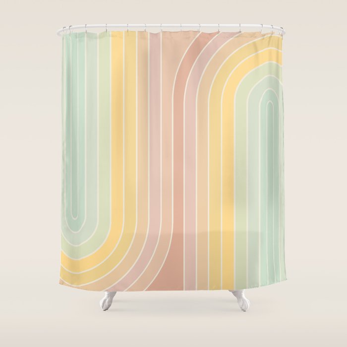 Gradient Curvature II Shower Curtain Gallery Image 1