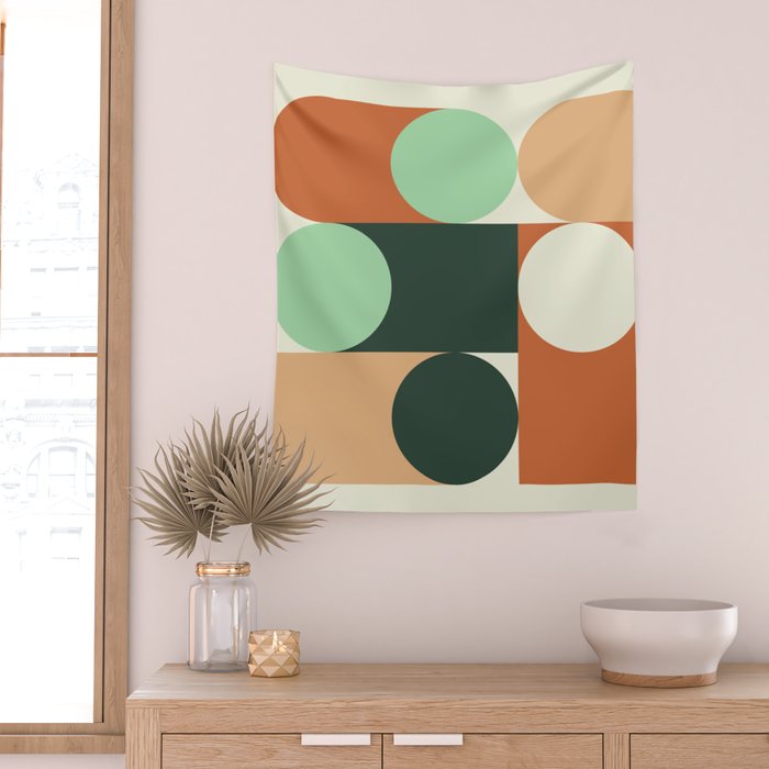Modern Geometric 84A Wall Tapestry Gallery Image 2