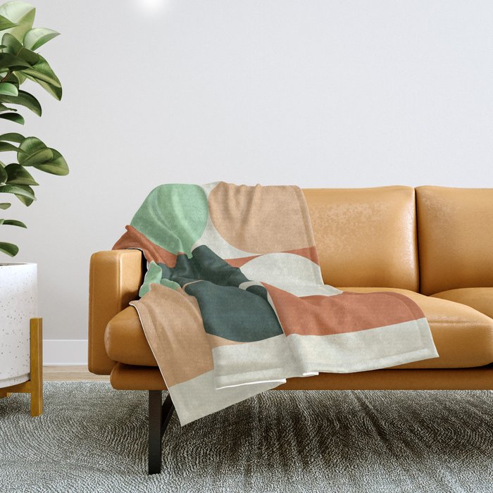 Modern Geometric 84A Throw Blanket Gallery Image 1