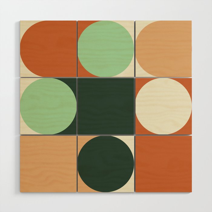 Modern Geometric 84A Wood Wall Art Gallery Image 1