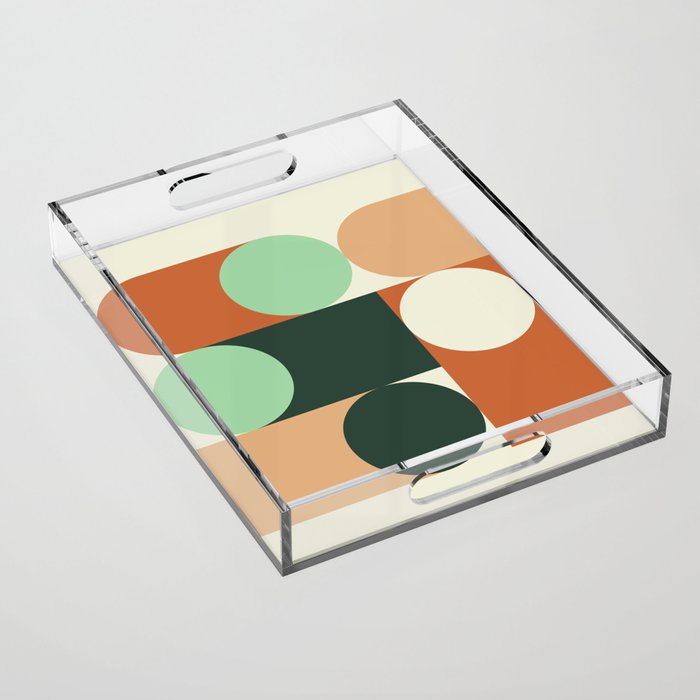 Modern Geometric 84A Acrylic Tray Gallery Image 1
