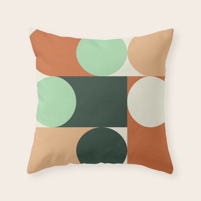 Modern Geometric 84A Throw Pillow Gallery Image 1