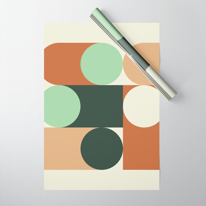 Modern Geometric 84A Wrapping Paper Gallery Image 1
