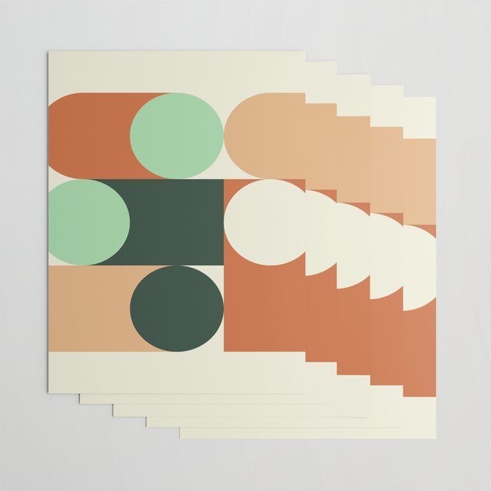 Modern Geometric 84A Wrapping Paper Gallery Image 3