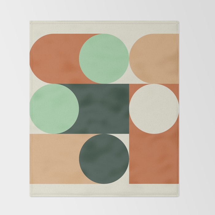 Modern Geometric 84A Throw Blanket Gallery Image 2