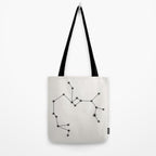Sagittarius Zodiac Star Constellation Line Art White Tote Bag Gallery Image 2