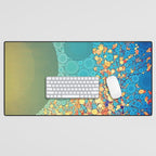 Sky and Leaves Desk Mat Gallery Image 1