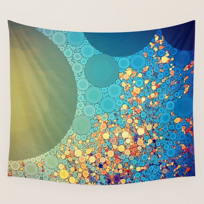 Sky and Leaves Wall Tapestry Gallery Image 4