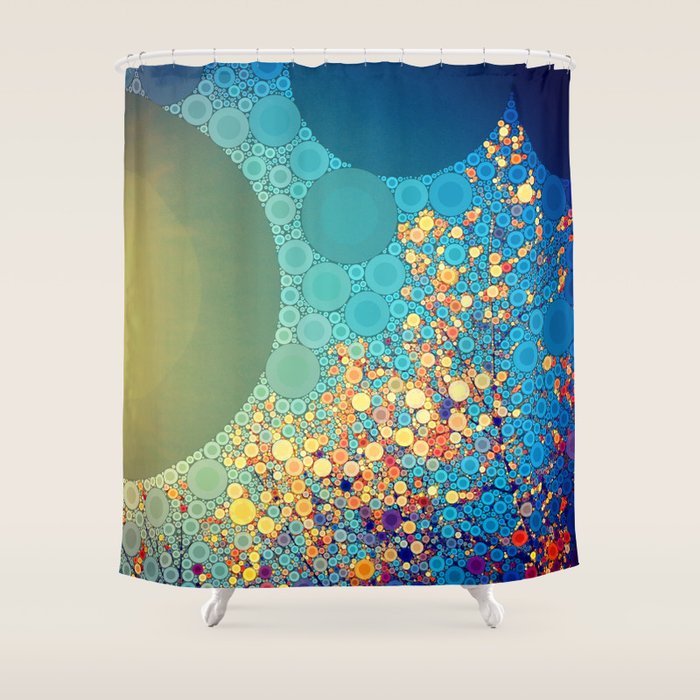 Sky and Leaves Shower Curtain Gallery Image 1